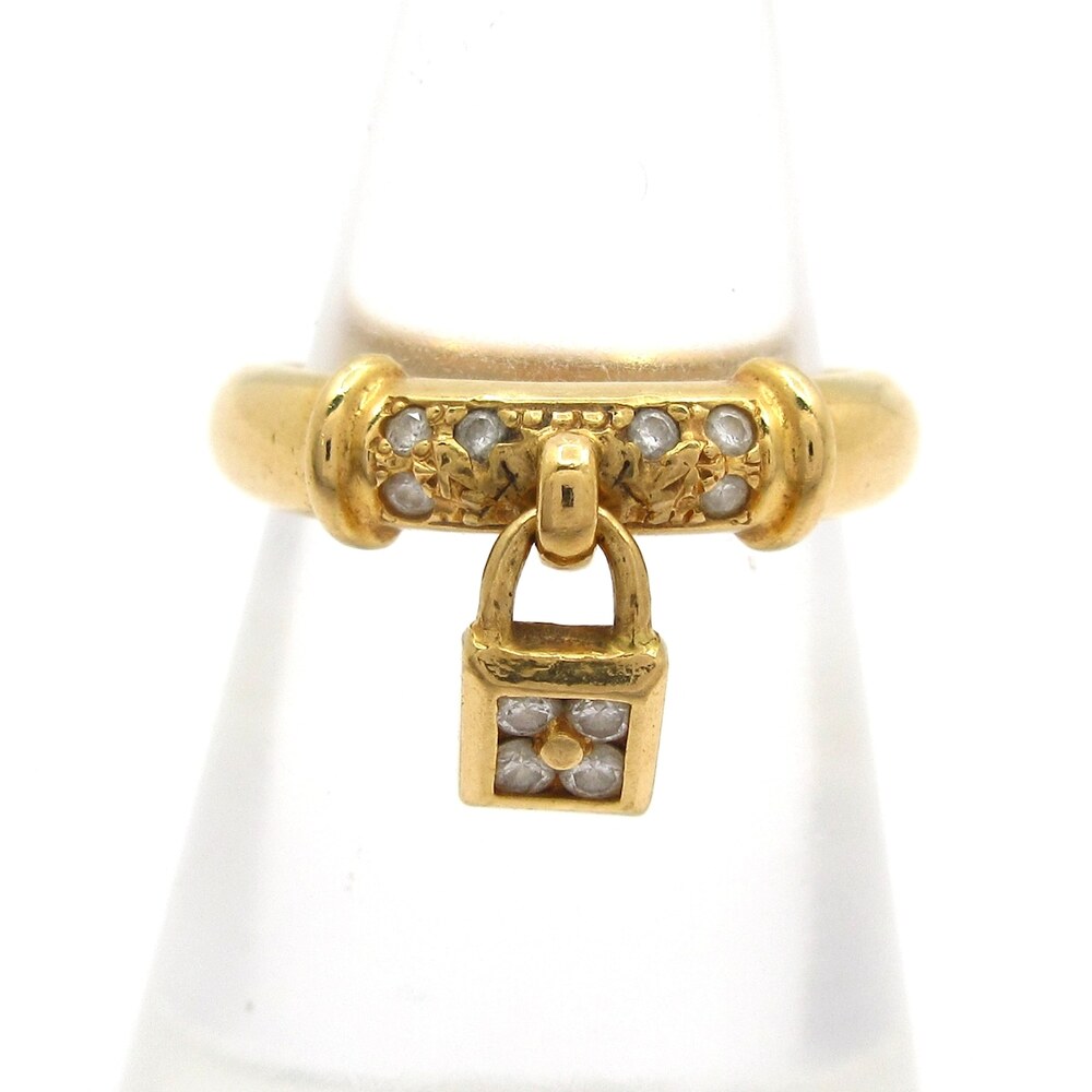 Tasaki Ring 18K Yellow Gold Diamond